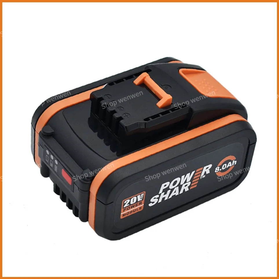 Worx Original 20V 8.0Ah Lithium battery Rechargeable WA3553 WA3553.1 WA3551 WA3570 for All WORX Electric and Garden Tools