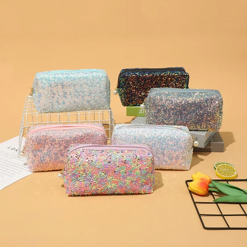 

Large Capacity Women's Cosmetic Bags Cases Casual Ladies Small Storage Bag with Zipper Female Travel Clutch Bag Small Handbags