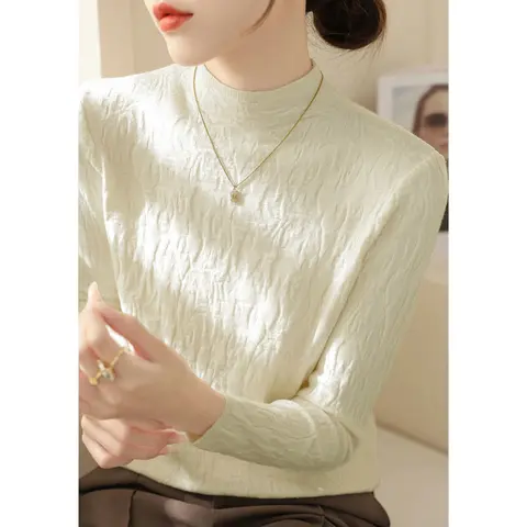 솔리드 긴팔 심플 올매치 빈티지 탑 가을 겨울 신상 스트릿 캐주얼 루즈 티셔츠 패션 한국 여성 의류