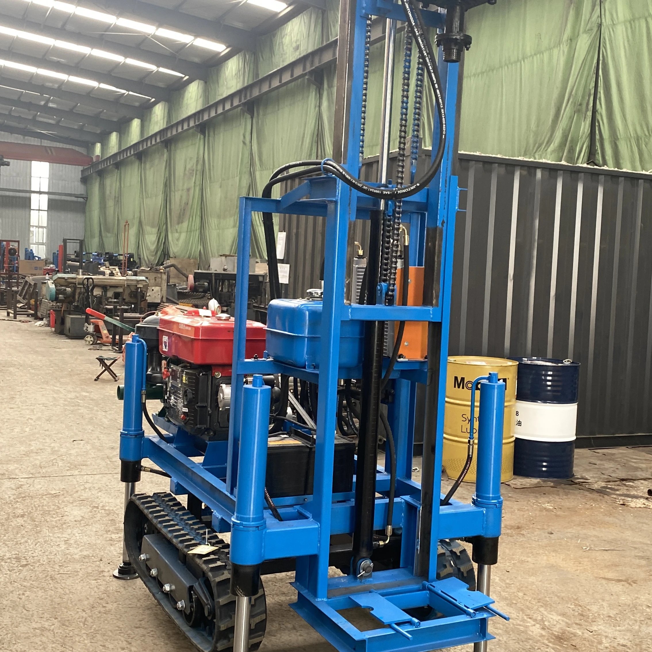 

2025100m Deep Portable Hydraulic Water Well Rotary Drilling Rig /Borehole Water Well Drilling Machine With Electric Start
