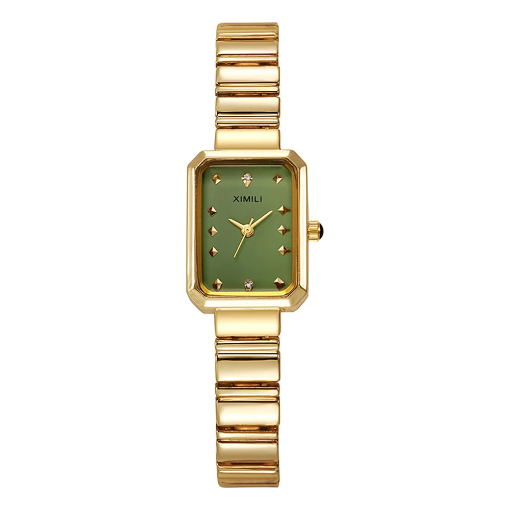 Ladies Watch 2024 Sale Luxury Simple Square Design Quartz Watches Business Stainless Steel Gold Women\'s Clock Dress Wristwatch