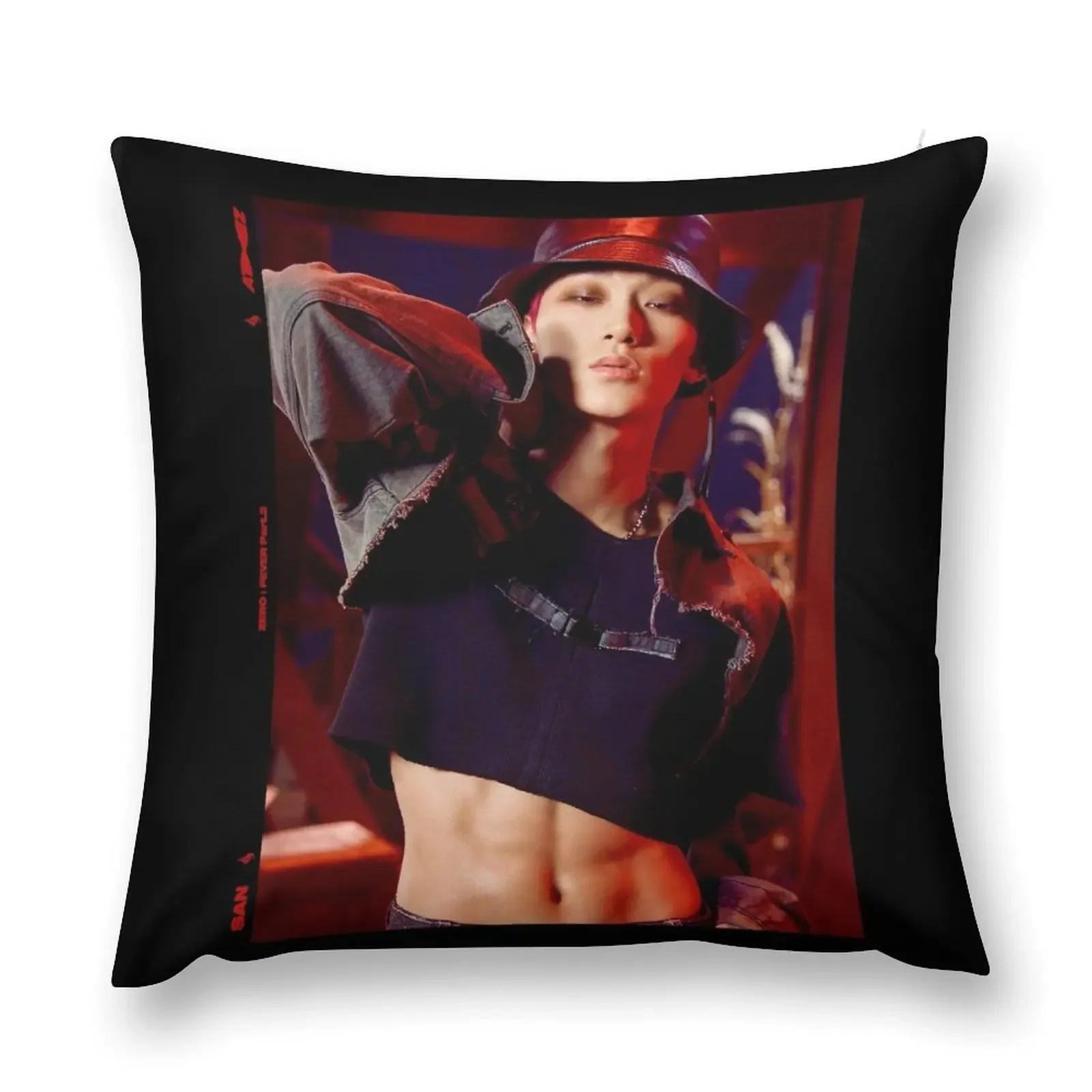 

ATEEZ - San 'Fireworks' Throw Pillow Custom Cushion Decorative Sofa Cushions pillow