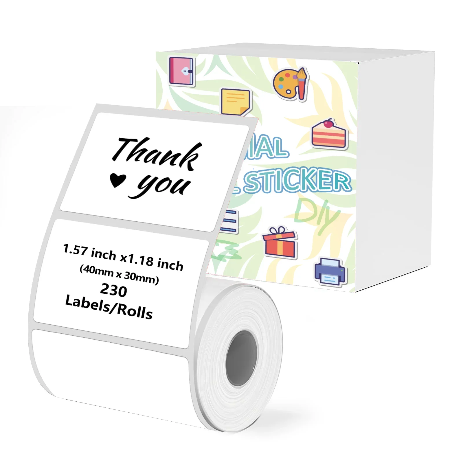 サーマルステッカーラベルm110ペーパーメーカー、中小企業や家庭での使用に適しています、バーコードラベル、住所ロゴ、30mm、40mm、50mm、80mm