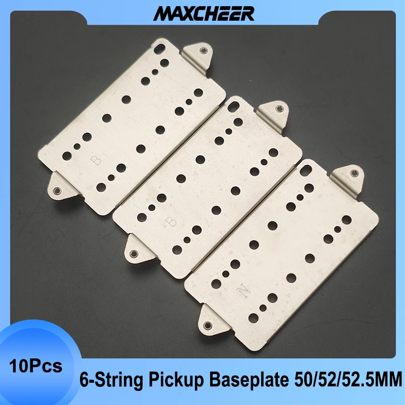 

10 шт., медно-никелевые сплавы, 6-струнный звукосниматель, опорная пластина, острые уши, стиль 50/52/52,5 мм, опорная пластина звукоснимателя для электрогитары, детали звукоснимателя