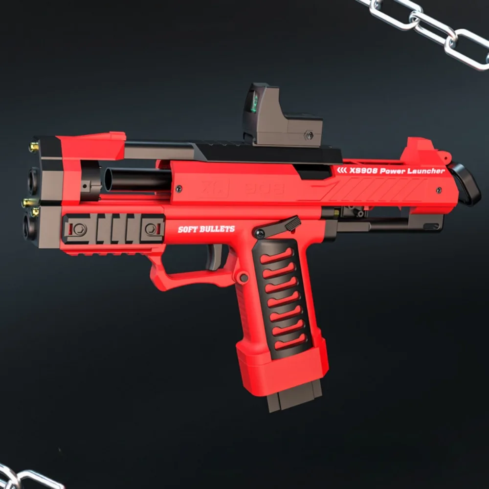 Pistolet na miękkie kulki Raptor Launcher Shell, zabawka sportowa do gier CS, ręcznie ładowana broń, pistolet strzelający dla dzieci, prezent urodzinowy.