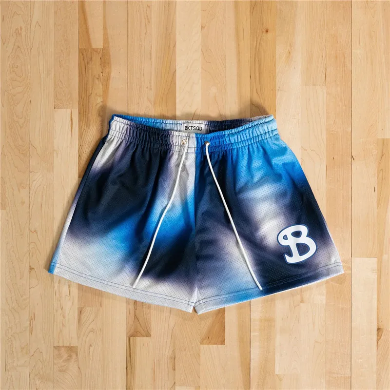 BUCKETSQUAD Summer Mesh Basketball Shorts Men Quick Drying Loose Sports short pants Casual Trend Running Beach shorts men's