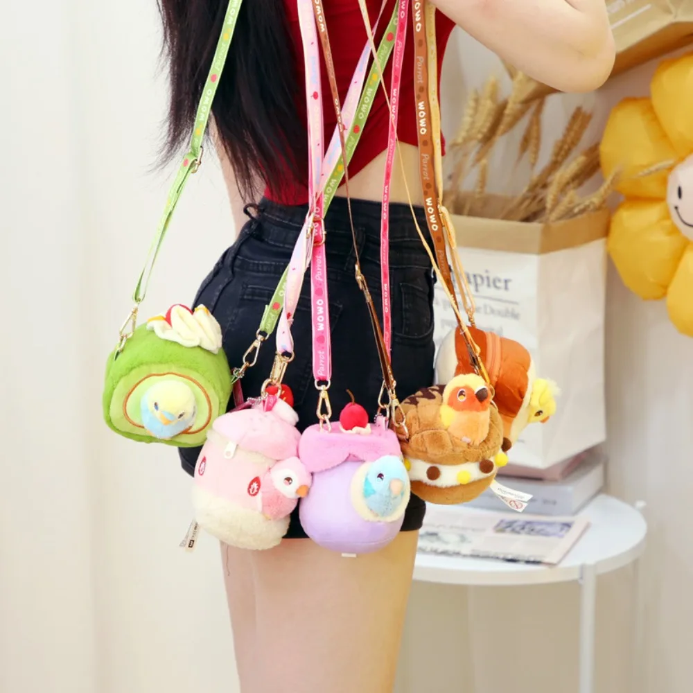 Pluche tas taart papegaai knuffel harige gevulde vogel pluche pop kleurrijke Kawaii Ara pop gevulde pop Home Decor