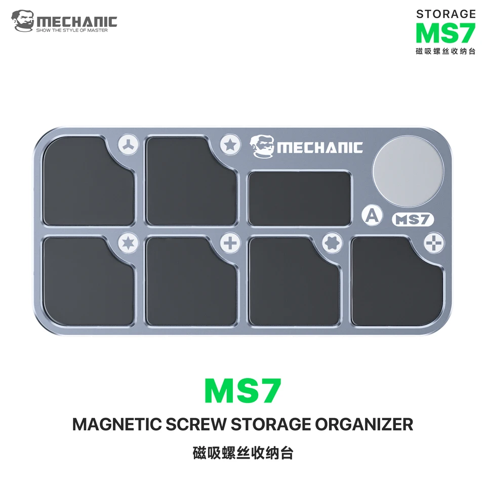 MECHANIC MS7 Screw Magnetic Aluminum Alloy Storage Tray Magnetic
