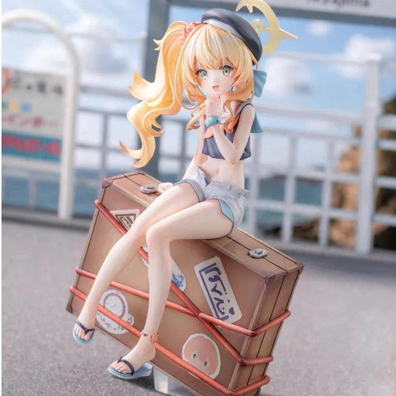 

Blue Archive Mika Yazawa Seated Pose Figure GK Garage Kit Model Unpainted Anime Girl Statue for Advanced Collectors