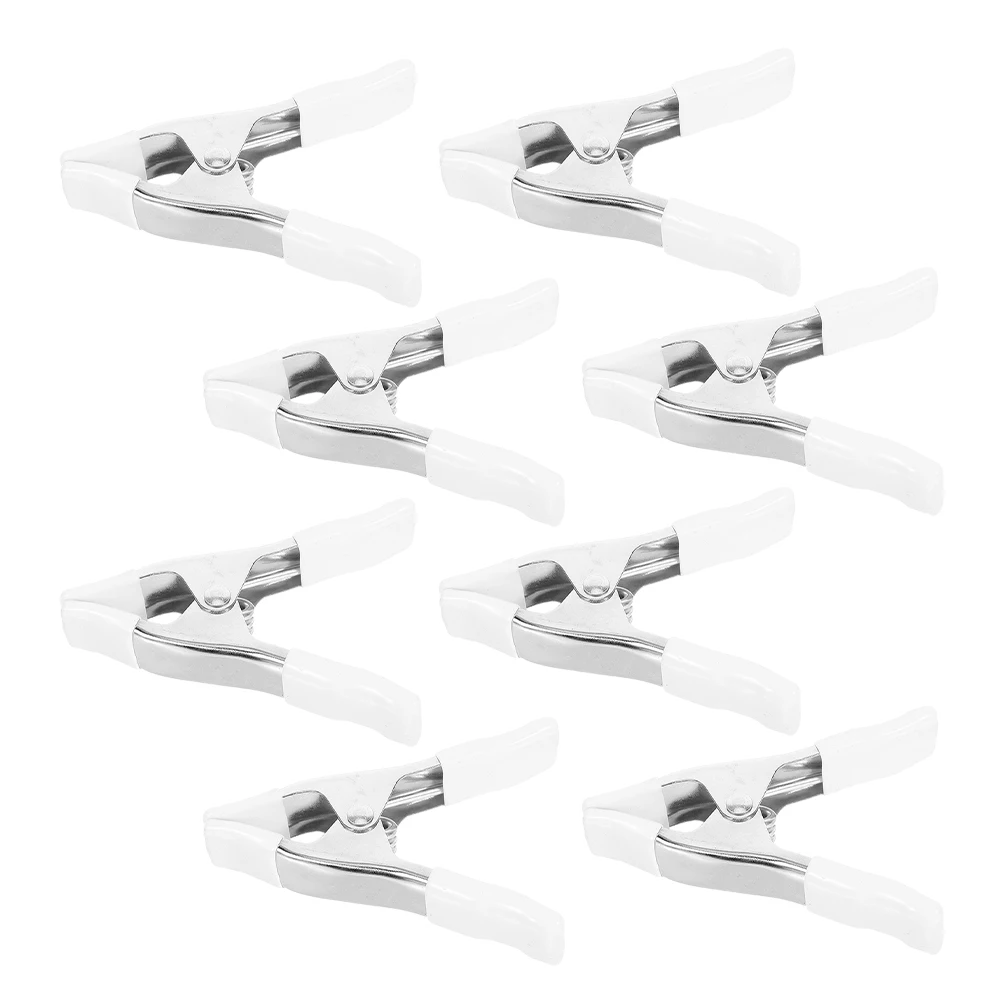 

8Pcs Durable Spring Clamps Heavy Duty Backdrop Clips Strong Hold for Photography Woodworking DIY Wedding Decorations