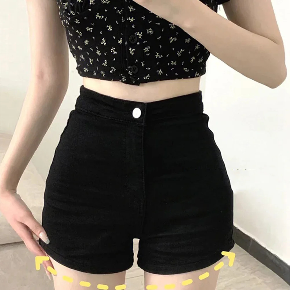Pants Women Shorts Dating Going Out Bottoms Female High Waist Hot Korean Pullover Sexy Slim Solid Color Spring