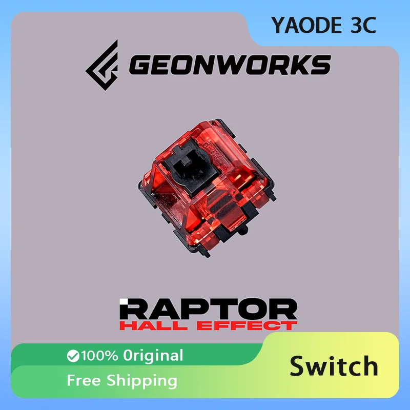 

Geonworks Raptor HE переключатель Wooting 60HE Apex электромагнитный триггер эффект Холла Магнитная линейная ось пользовательский аксессуар для клавиатуры