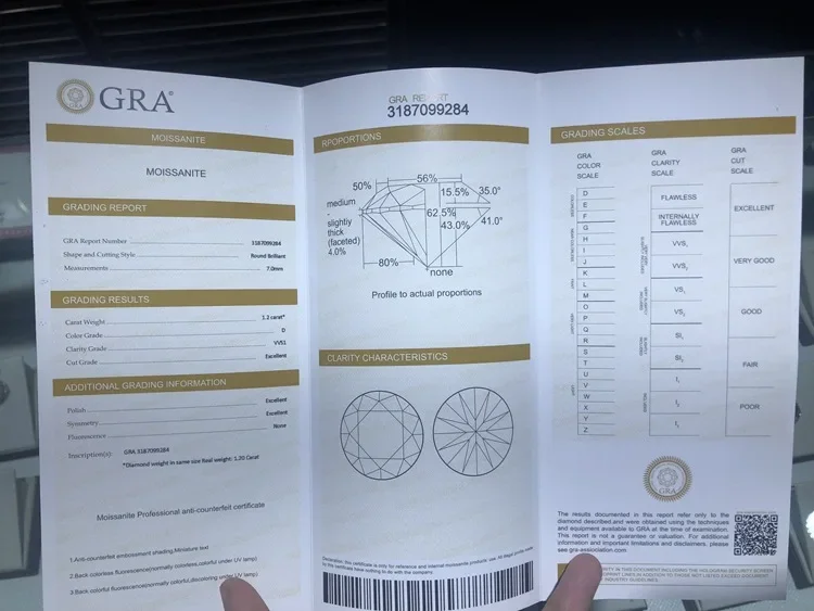 أقراط متدلية مويسانيتي من الفضة الإسترليني عيار 925 للسيدات مجوهرات عالية على الموضة