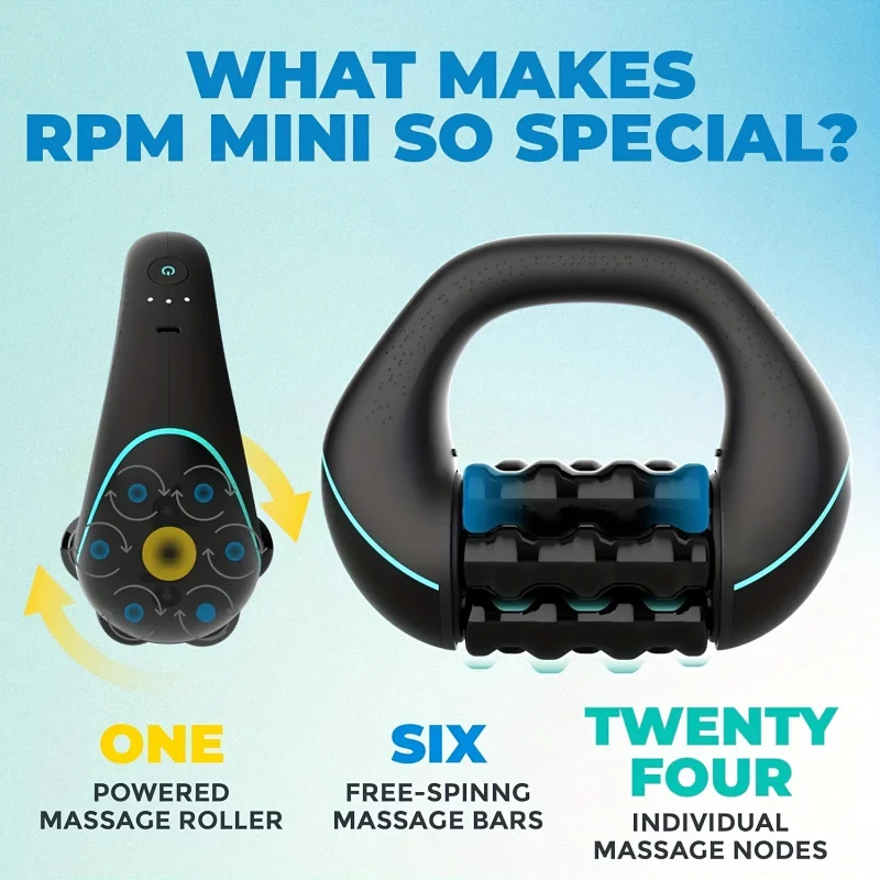 Handheld Rolling Impact Massage Full Body Massage Roller Instrument，Roller to Relax Muscles，Travel Home Ro