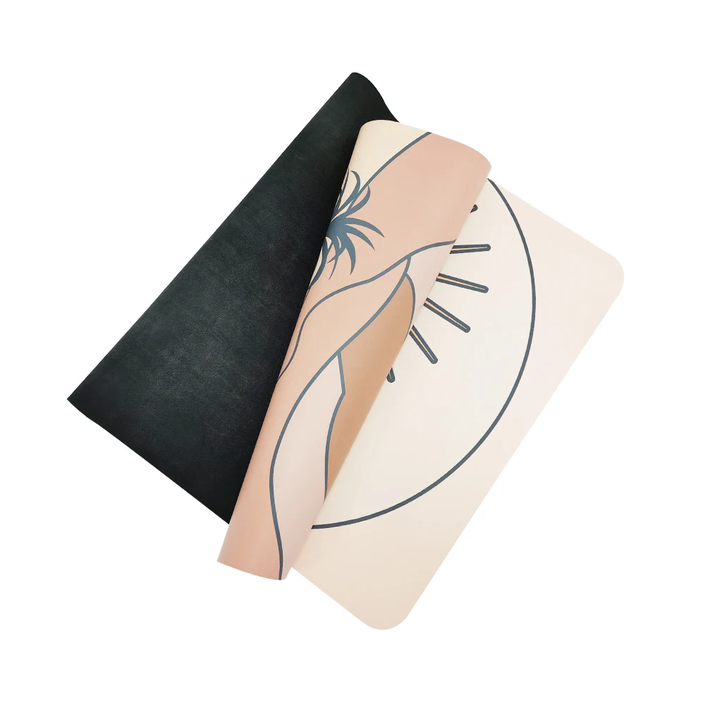 صديقة للبيئة اليوغا حصيرة أعلى جودة اضافية سميكة في الهواء الطلق اللون بو الجلود المطاط اليوغا مجموعة حصيرة مع طباعة الأشعة فوق البنفسجية 11