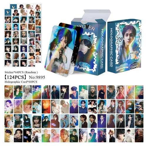 Imagen 2 del producto 124 Uds V Layover Lomo tarjeta de colección tarjeta fotográfica postal tarjeta individual ventilador amor foto encanto tarjetas Dol