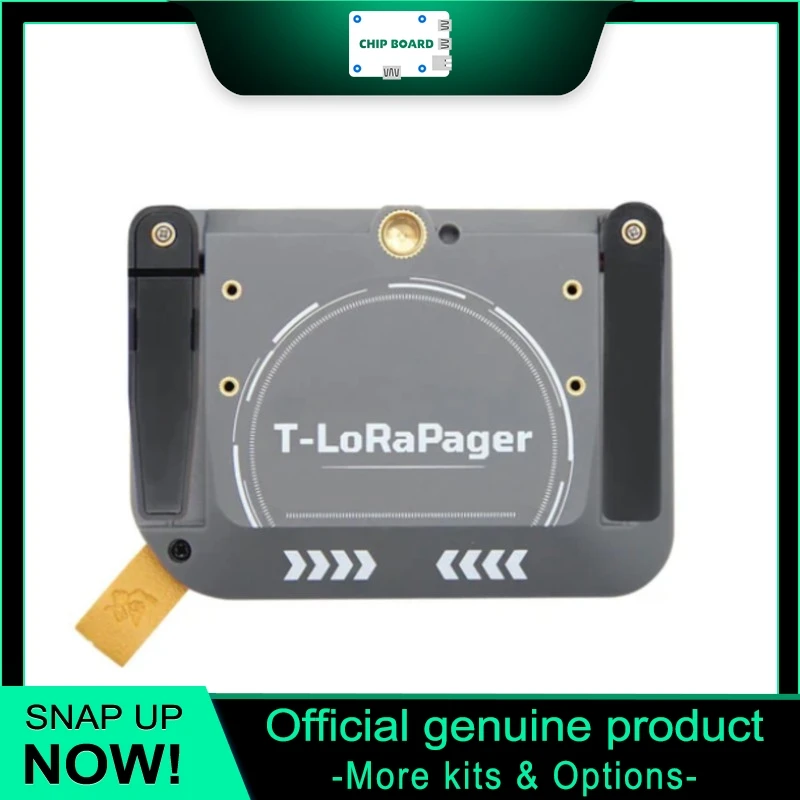 T-Lora Pager MeshCore Compact LoRa Wireless Mesh Device with Foldable Antenna