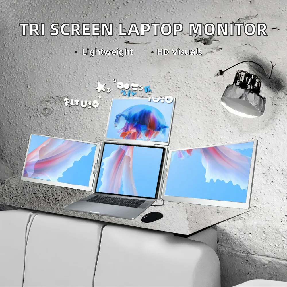 Best Seller Wholesales Gaming Laptop 15.6 Inch IPS 1920x1080 Type-C Plug And Play Portable Monitor Tri-Screen