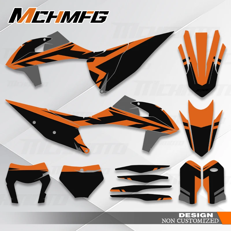 MCHMFG For KTM 125 250 350 450 500 525 SXF 2019 -2022 EXC 2020 2021 2022 2023 New Style Graphics Decals Stickers Kit 02