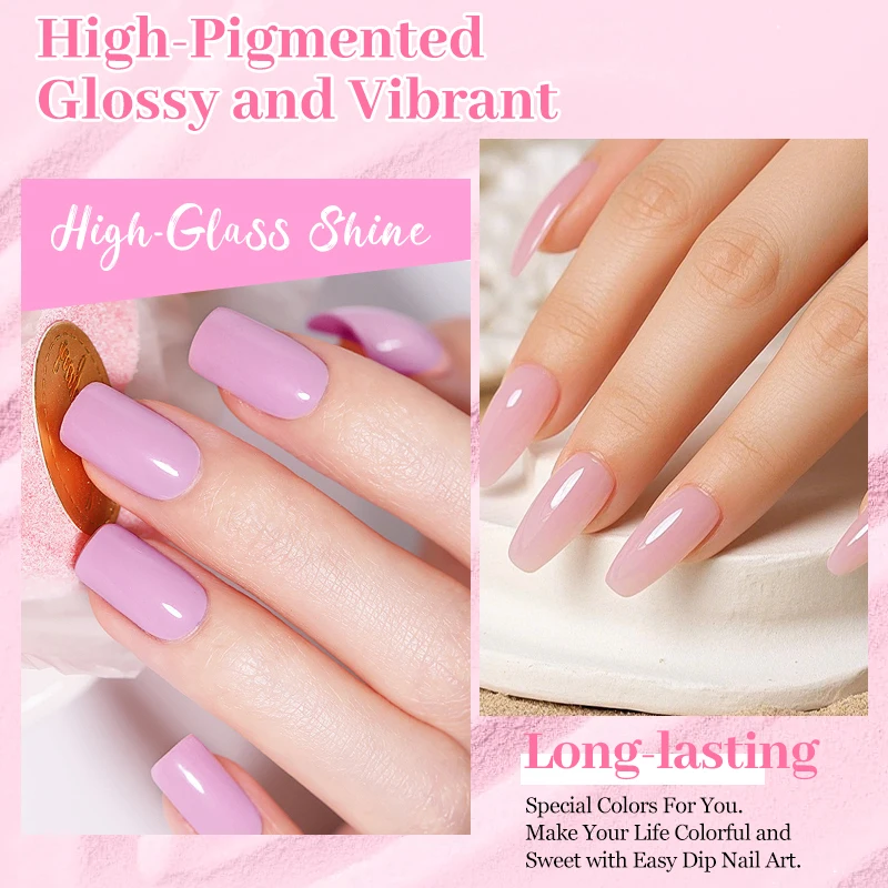 Poudre à tremper acrylique pour ongles, 10g, pas besoin de lampe, traitement naturel sec, longue durée, paillettes, manucure, décoration Nail Art