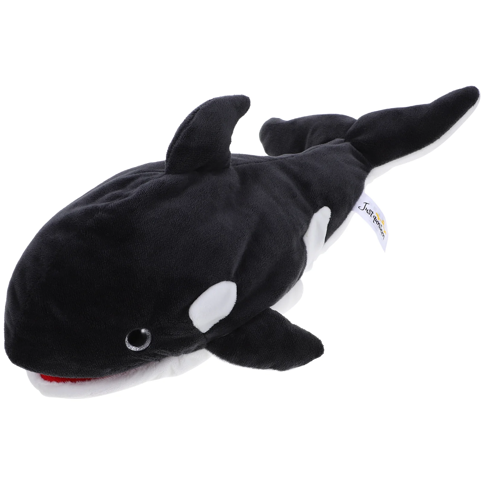 Marionnette à main de baleine en peluche, marionnette de dessin animé en peluche, marionnettes à main d'animaux, jouet racontant une histoire