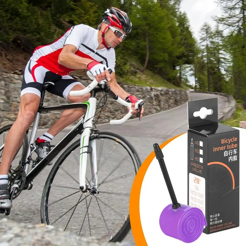 Inner Tube For Cycle 65mm Valve Inner Tube TPU Cycle Tube Lightweight Sealing Cycle Supplies Compact Portable Cycle Tire For image 2