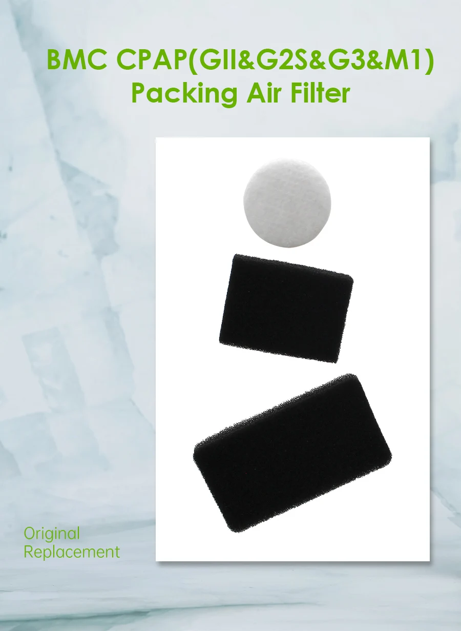 CPAP Foam Filter BMC Premium Disposable Universal Filters Supplies for BMC G2S A20/C20 GII E-20C/E-20A G3 M1 Mini CPAP Machine