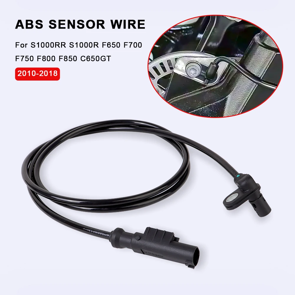 

For BMW F850GS F800GS F800GT F750 F650 S1000RR S1000R C650GT 2010-2018 Motorcycle Wheel Speed ABS Signal Sensor Wire Accessories