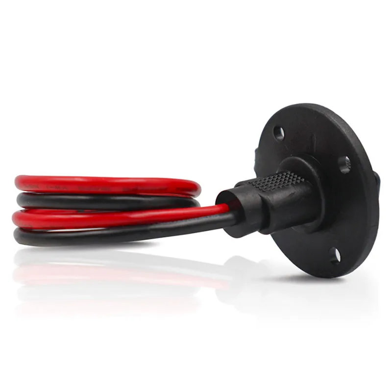 SAE Connector,Solar Weatherproof SAE Socket Sidewall Port, SAE Cable Quick Connect Panel Mount Universal Flush-Mountable Connect