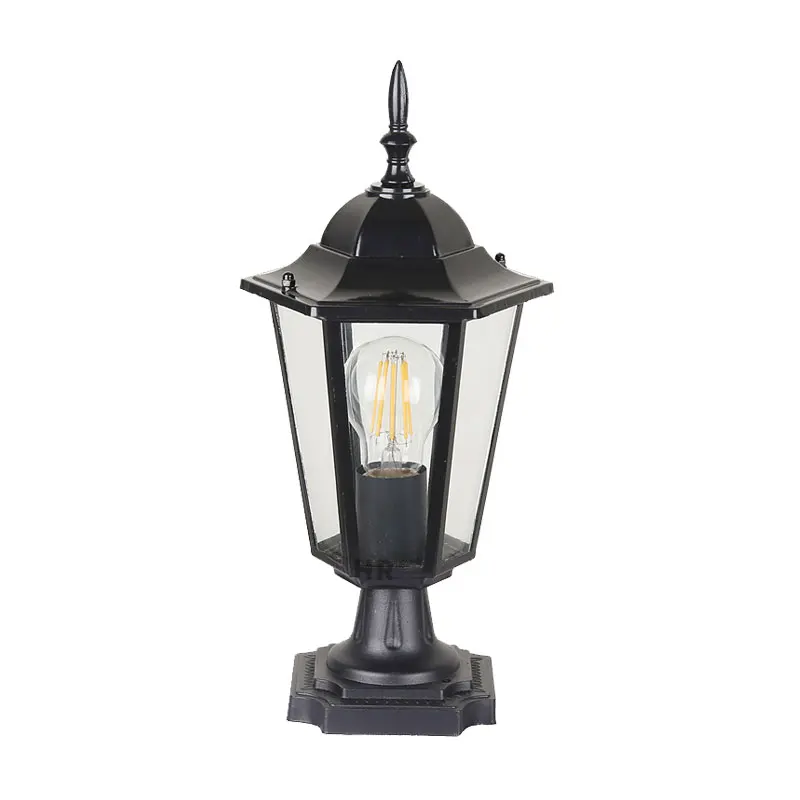 Traditional Style Retro Pillar Lights Outdoor Waterproof Luminaire Exterieur Community Balcony Villa Residential Lawn Lamps