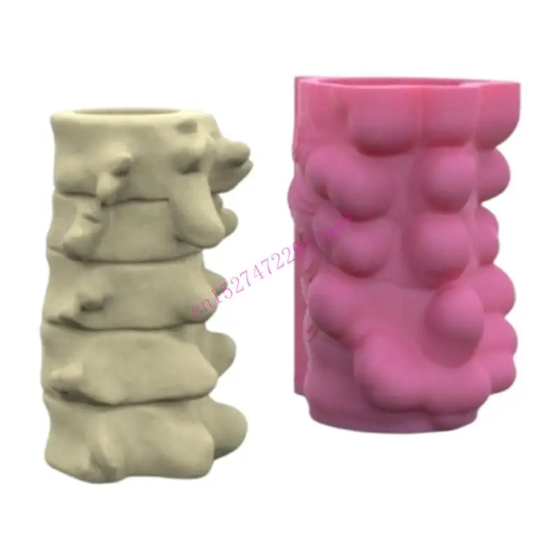 Unique Creativity with Organ Sturdy Silicone Flower Pots Mould Tool Must Have Accessory for Resin Art Enthusiasts M76B