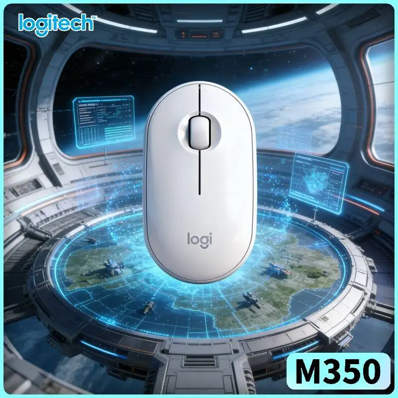 Logitech M350 Ergonomic Quiet Mouse - Comfort Palm Fit, Quiet Scroll, Bluetooth Low Energy, 18-Month Battery, Home Work Use