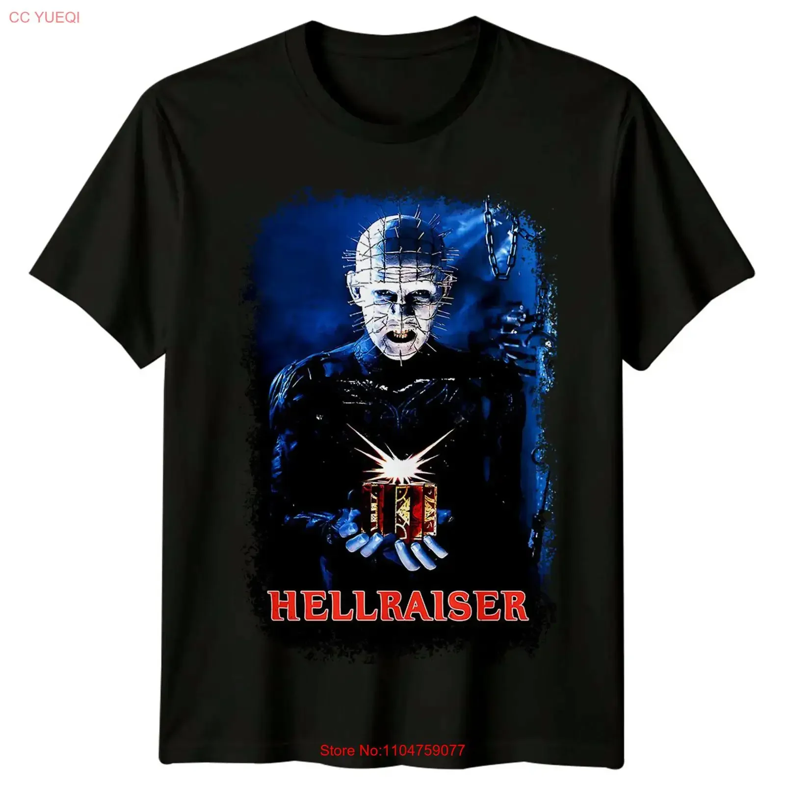 Hellraiser 1987 Movie Poster Inspired T Shirt Retro  vintage Washed designer clothes Casual Stylish homme Stretched Comfortable