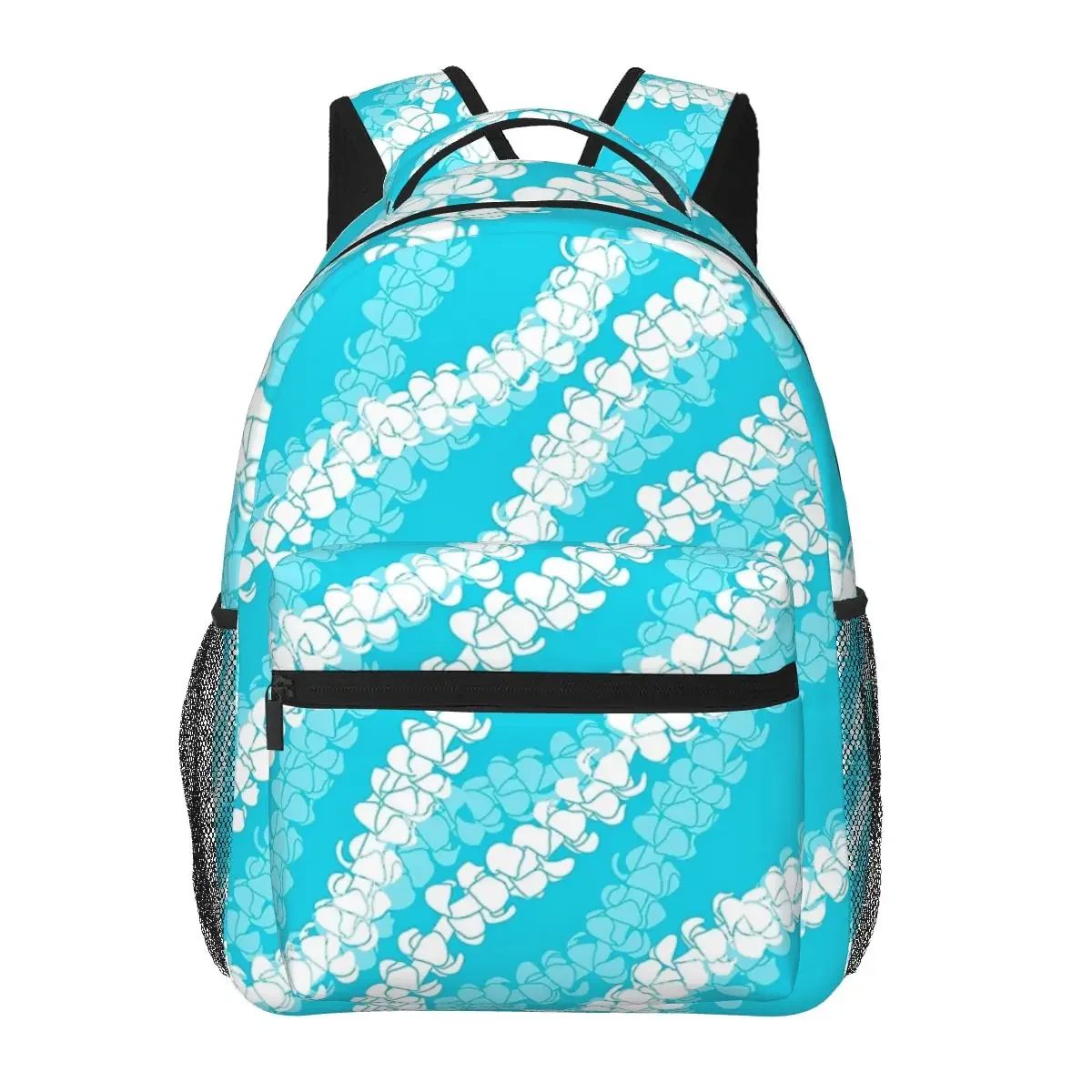 

Puakenikeni Single Leis On Turquoise Backpacks Boys Girls Bookbag Children School Bags Rucksack Shoulder Bag Large Capacity