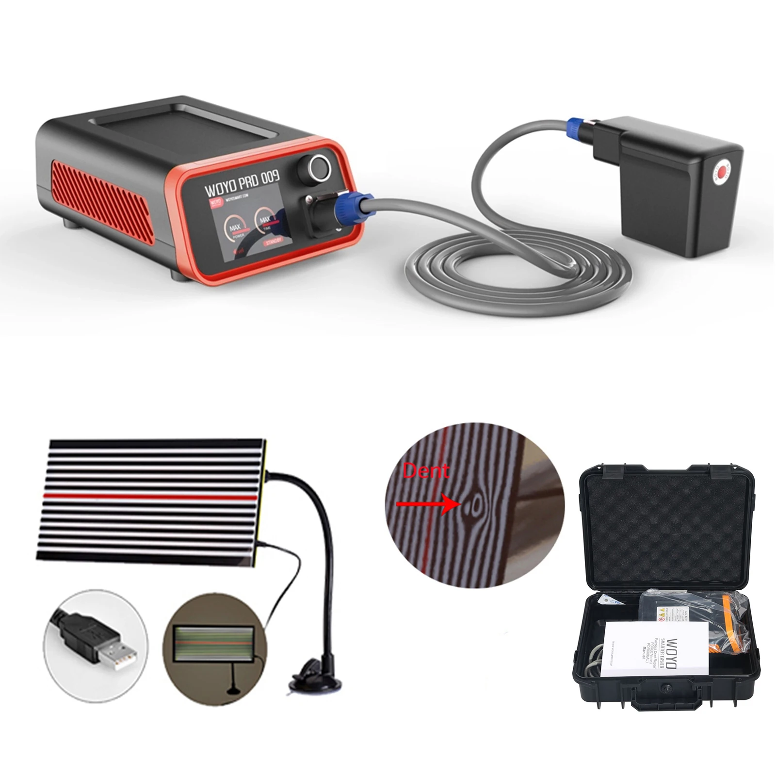 1000W Paintless Dent Repair Tools Dent Removal Magnetic Induction Hotbox Heater Auto Body Repair Machine for Aluminum Car Body