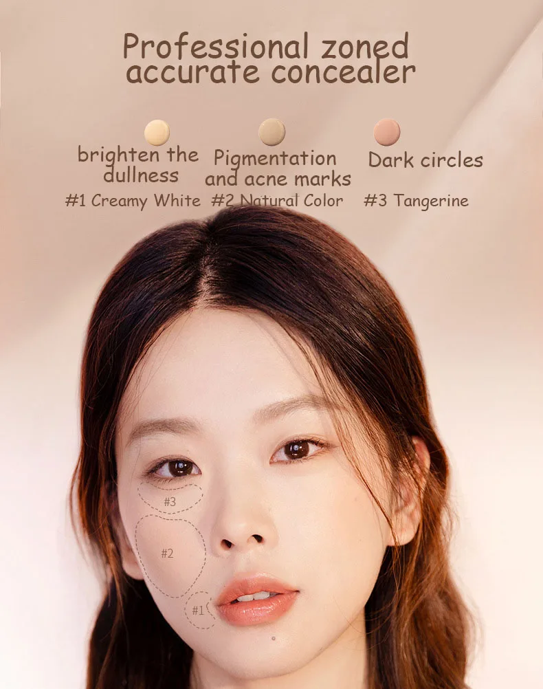 Marchare March Rabbit Cream Concealer Face Correcting Monochrome Waterproof And Sweatproof Longlasting Natural Concealer