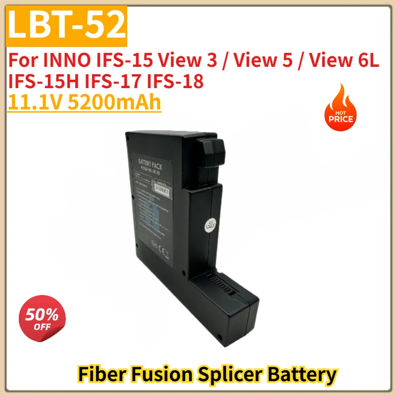 100% New High Quality LBT-52 Battery 11.1V 5200mAh For INNO View 3 5/ View 6L IFS-15 IFS-17 IFS-18 IFS-15H Fiber Fusion Splicer