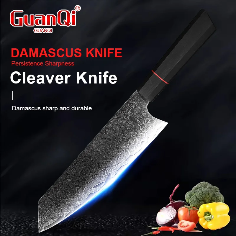 

Chef Slicing Kitchen Utility Knife 8 inch Damascus Knife G10 Handle Chopping Meat Paring Fruit Vegetables Knife Cooking Tools