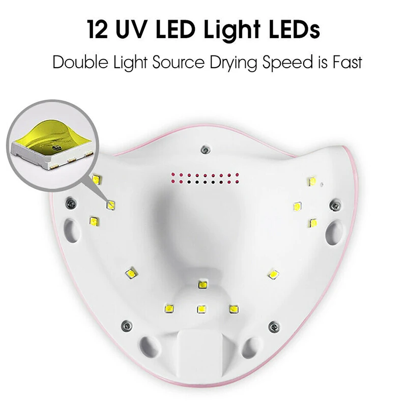 F2 مجفف الأظافر LED مسمار مصباح الأشعة فوق البنفسجية ضوء لآلة هلام طلاء الأظافر الكهربائية مانيكير 36 واط علاج طلاء الأظافر هلام مسمار أدوات الرسم