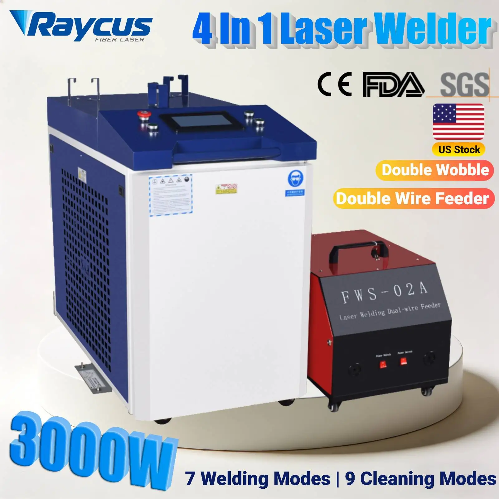 3000W 4 In 1 Raycus…