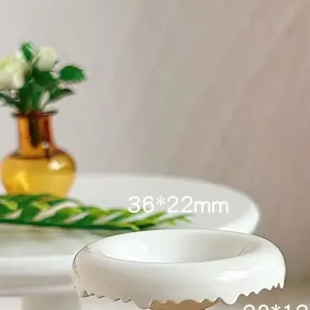 1개 어린이 역할 놀이 장난감 인형집 미니어처 하이 푸트 티 디시 디저트 팬 과일 트레이 모델 주방 액세서리