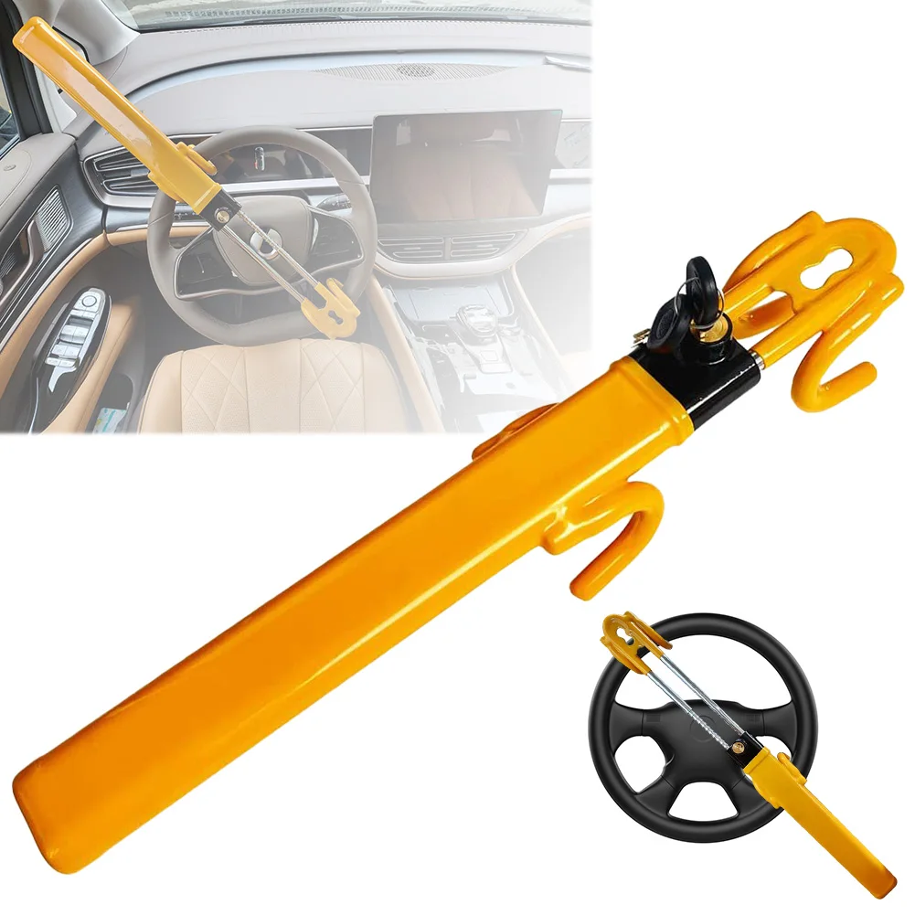 

Steering Wheel Lock with 2 Keys Car Wheel Lock Universal Wheel Lock Fit for Cars Trucks Vans and SUVs