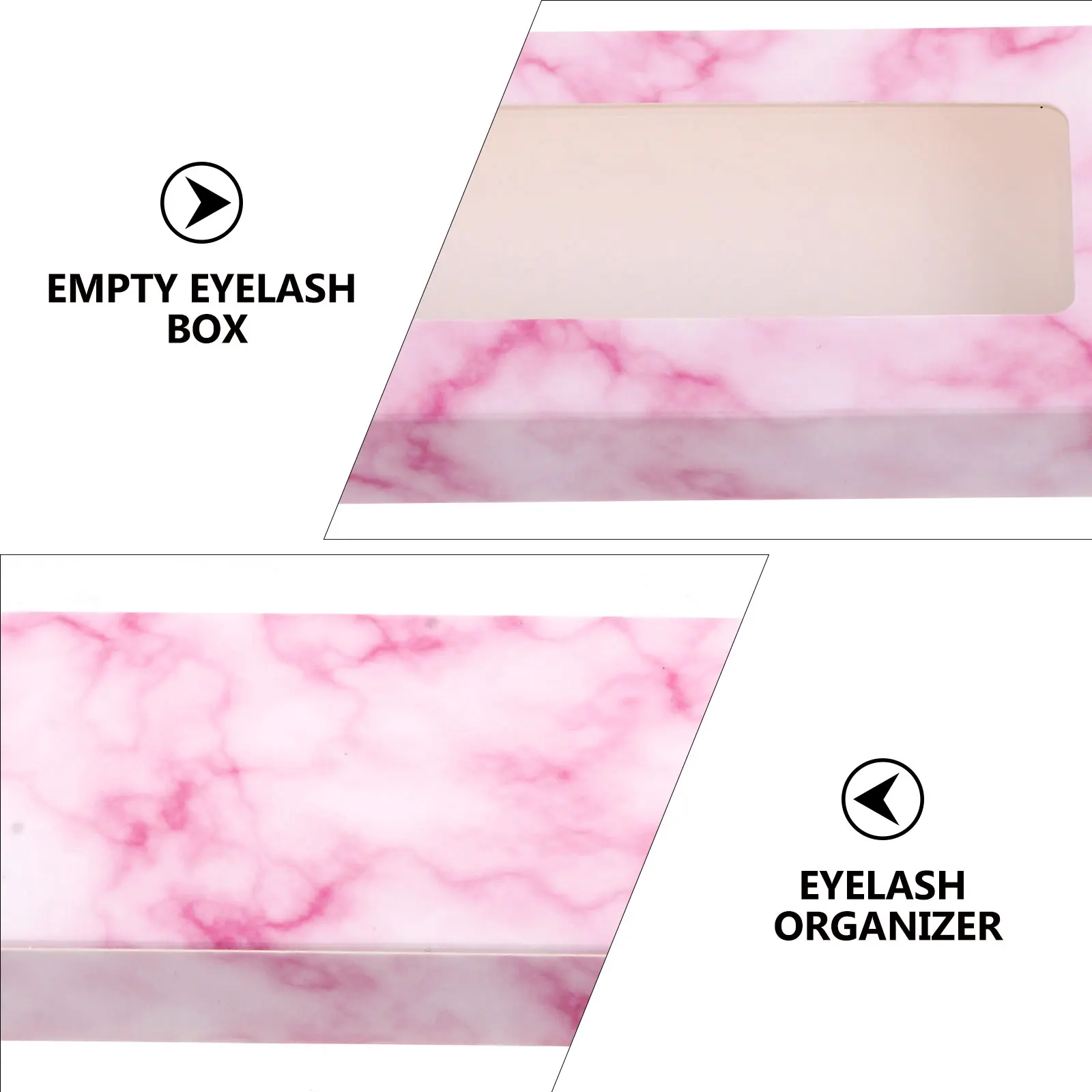 

40pcs Eyelash Empty Lash Empty Lash Paper False Eyelashes Storage Makeup Accessories Lightweight Sealed