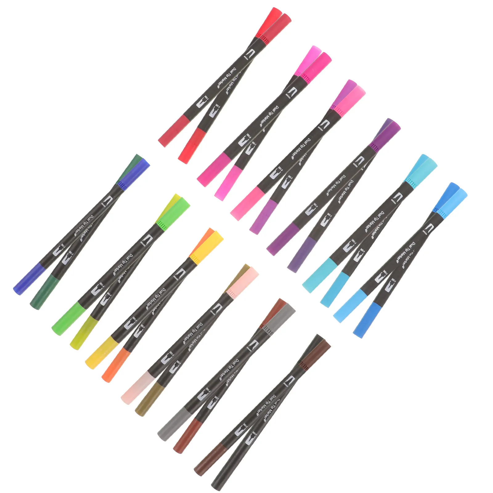 

24Pcs Paint Markers Set Drawing Paint Pens with Thin Thick Tips for Mug Painting Colouring Books School Art Craft Birthday