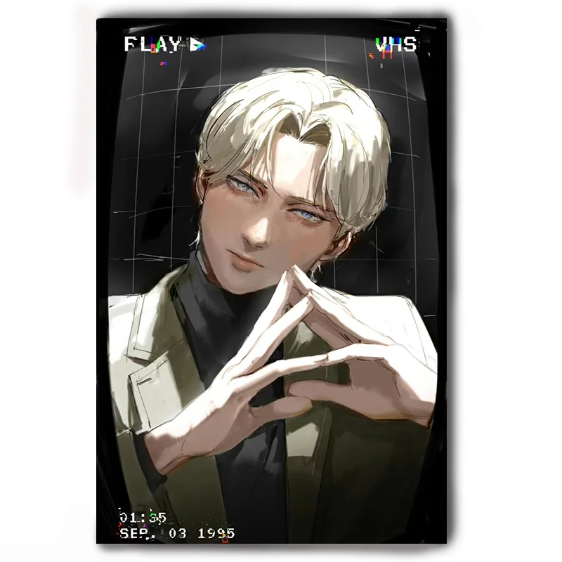اليابانية الكلاسيكية أنيمي يوهان ليبرت الوحش Naoki Urasawa ملصق جدار ديكور حانة المرآب المنزل سينما غرفة المعيشة قماش اللوحة