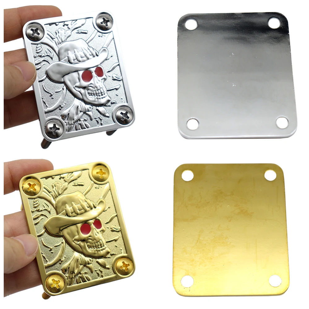 1Set Gitarren-Halsplatte mit Schrauben, quadratisch, für ST TL Gitarre, Jazz Bass, Ersatz-Gitarrenzubehör, 7 Farben – Detail 7