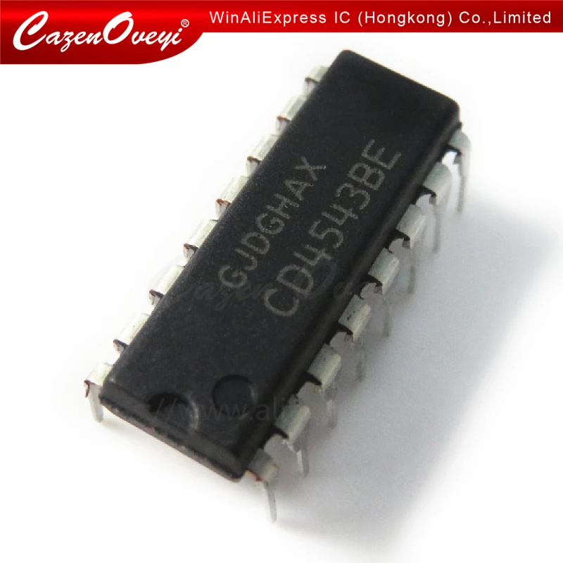 

10pcs/lot CD4543BE CD4543 4543BE DIP-16 In Stock