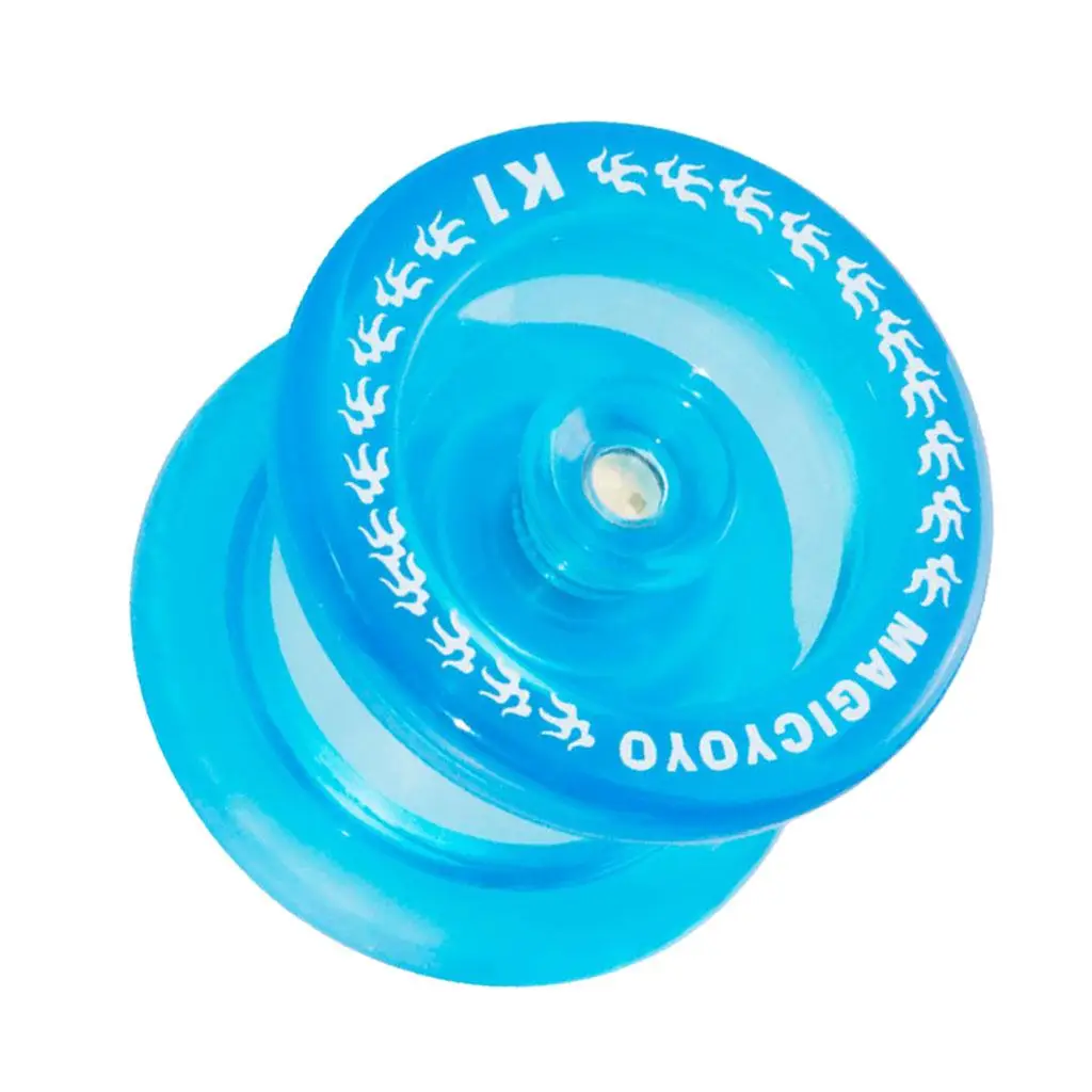 YOYO ตอบสนอง YoYo Ball Professional K1 Yoyo w/Strings สําหรับผู้ใช้ขั้นสูงเริ่มต้น (สีฟ้าคริสตัล)