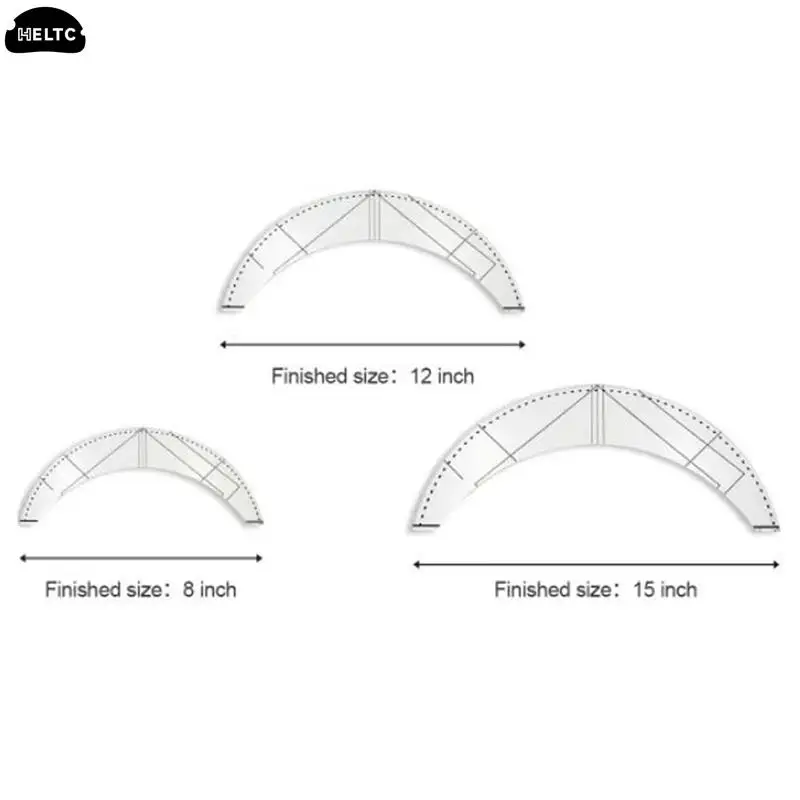 1*Table Mat Patchwork Ruler Braided Twist Template Acrylic Sewing Ruler For Garment Proofing Multi-function Quilting Ruler Style