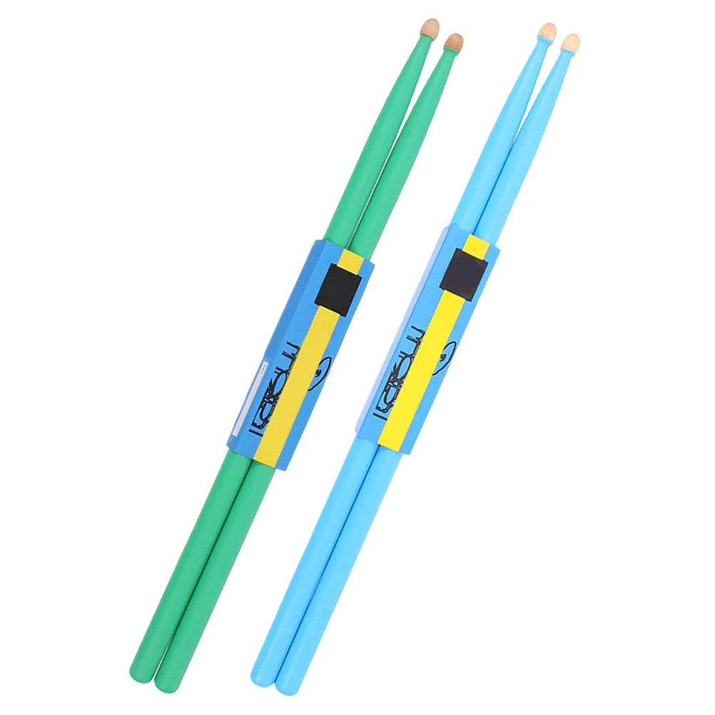 

2Pairs Maple Wood Drum Sticks Lightweight Strong Wooden Drumsticks Comfortable Grip for Drum Set Electronic Drums Practice Kids